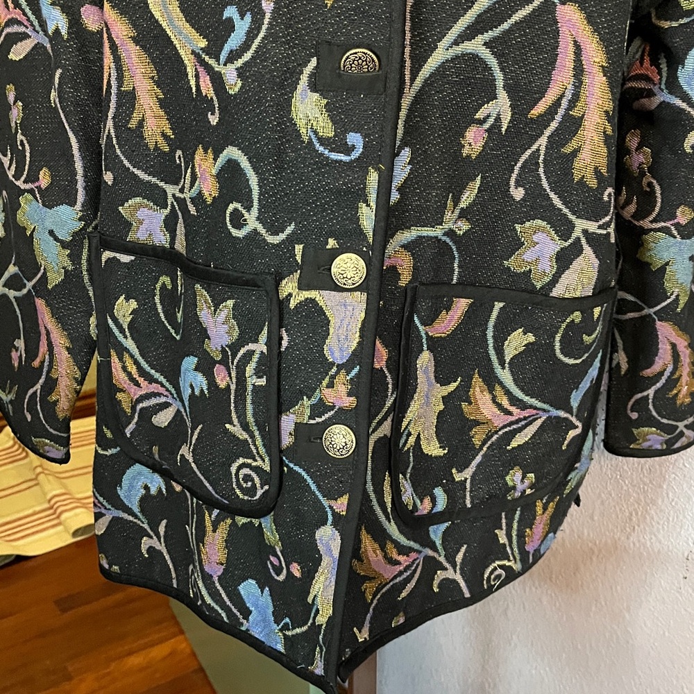 VTG Blair Tapestry Jacket/ Blazer Sz L - so pretty - Picture 3 of 11